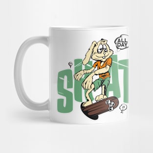 Bunny Funny Skate Mug